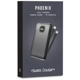 Swiss Cougar Phoenix Fast Charge 22.5W Power Bank - 10000mAh Gift Box
